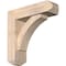 Ekena Millwork Thorton Craftsman Smooth Bracket w/ Offset Brace, Douglas Fir, 5 1/2"W x 18"D x 18"H BKT0604X18X18THR04SDF - alternate 1